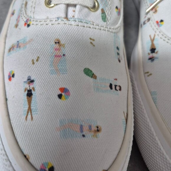 9.5 Anthropologie Keds x Rifle Paper Company Sun Girls Sneakers - Picture 3 of 11